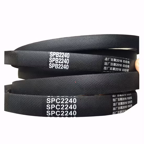 D Section V-Belt Classical Wrapped Industrial V Belts with 32mm Top Width and 19mm Thickness