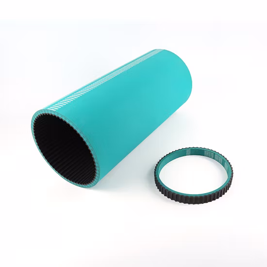 Caucho PU PVC Auto Agrícola Motocicleta Piezas de transmisión de polietileno industrial sin fin Transportador doble Ventilador sincrónico Accionamiento dentado acanalado Pk V Correa dentada